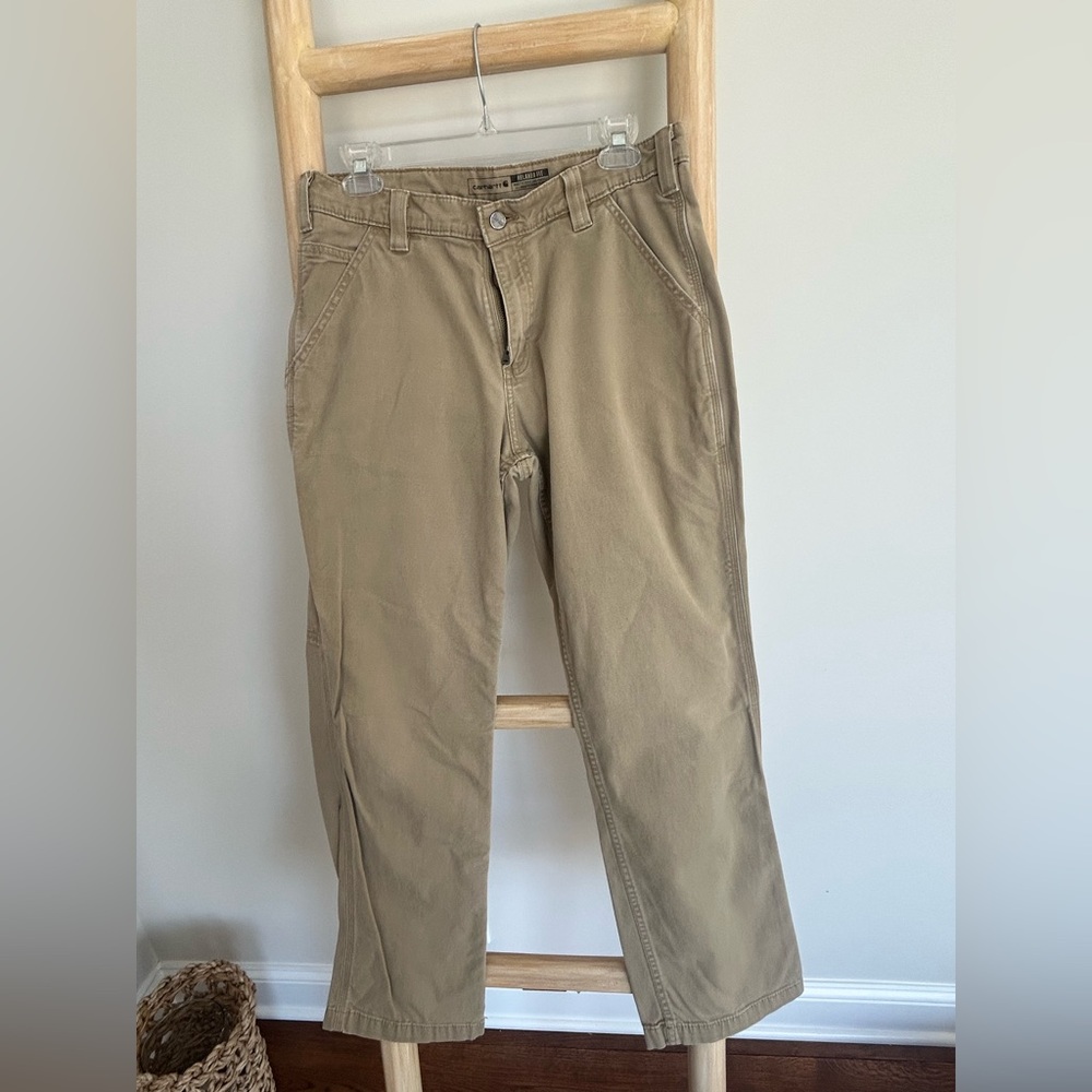 Carhartt Carpenter Khaki Relaxed Fit 32x 32
